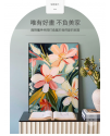 北歐風清新 花卉 晶瓷面掛畫 裝飾掛畫連鋁畫框 70X90CM DF
